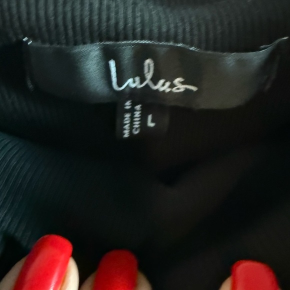 Lulu's Strapless Bubble Black Dress, Size Large, Excellent Condition - Picture 5 of 7